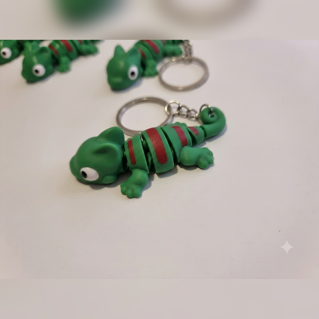 Flexi Chameleon Keychain