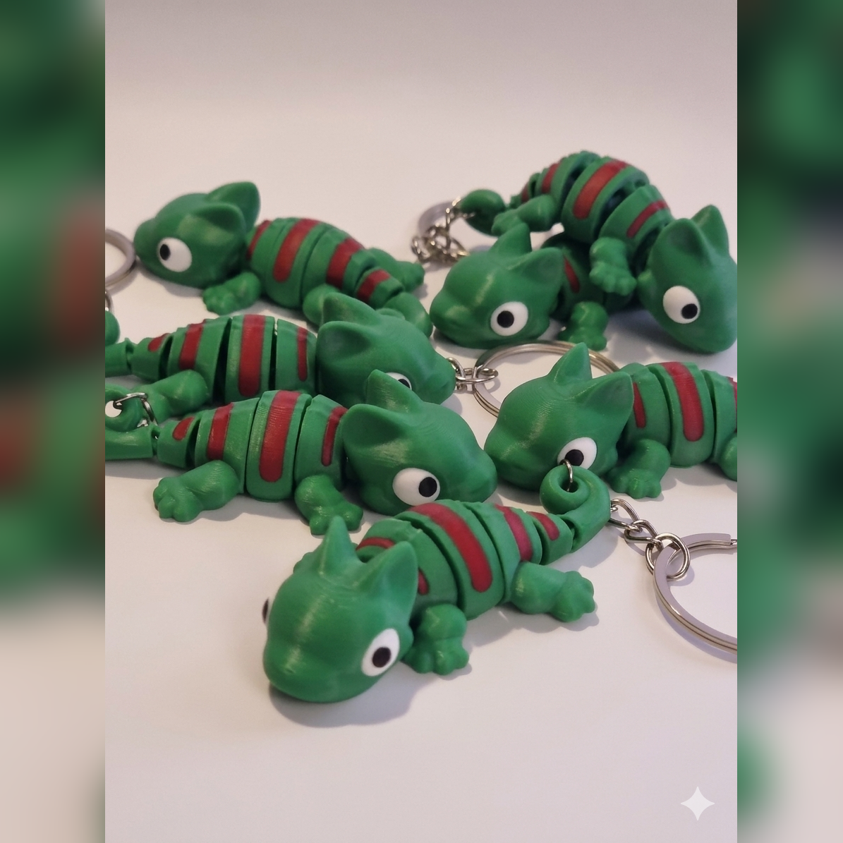 Flexi Chameleon Keychain