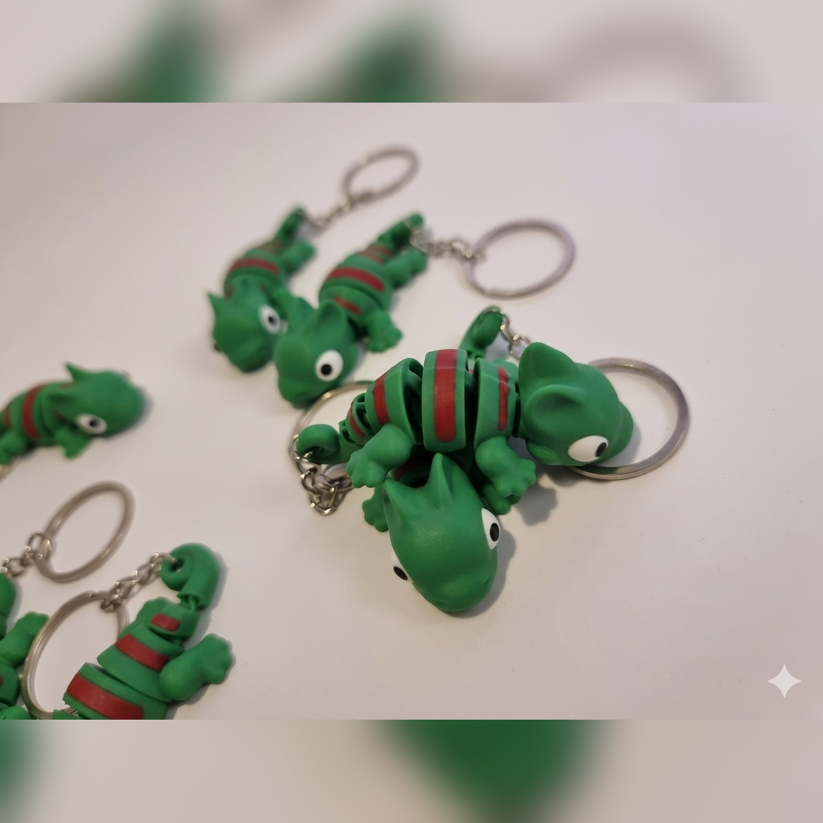 Flexi Chameleon Keychain
